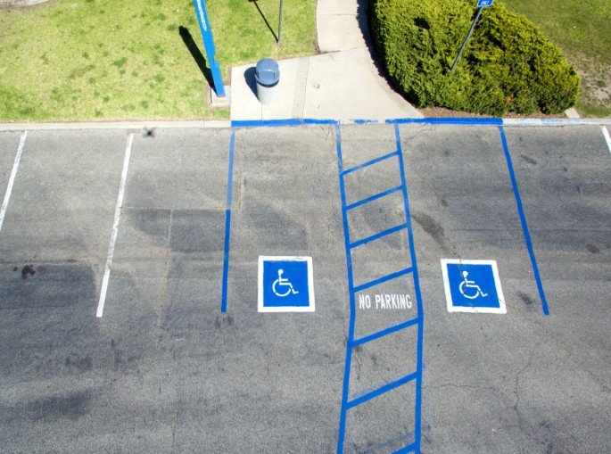 ADA parking lot requirements
